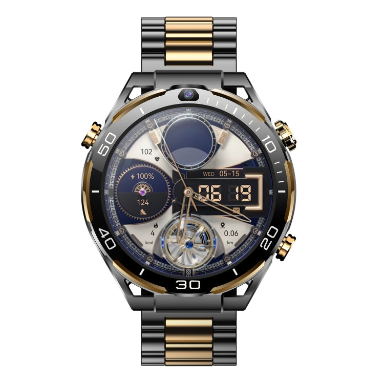 T7 1.508 inch 4G LTE Android 10 Smart Watch, 6GB+128GB, MTK6762 Octa Core, Support Heart Rate / Blood Oxygen(Gold) by buy2fix