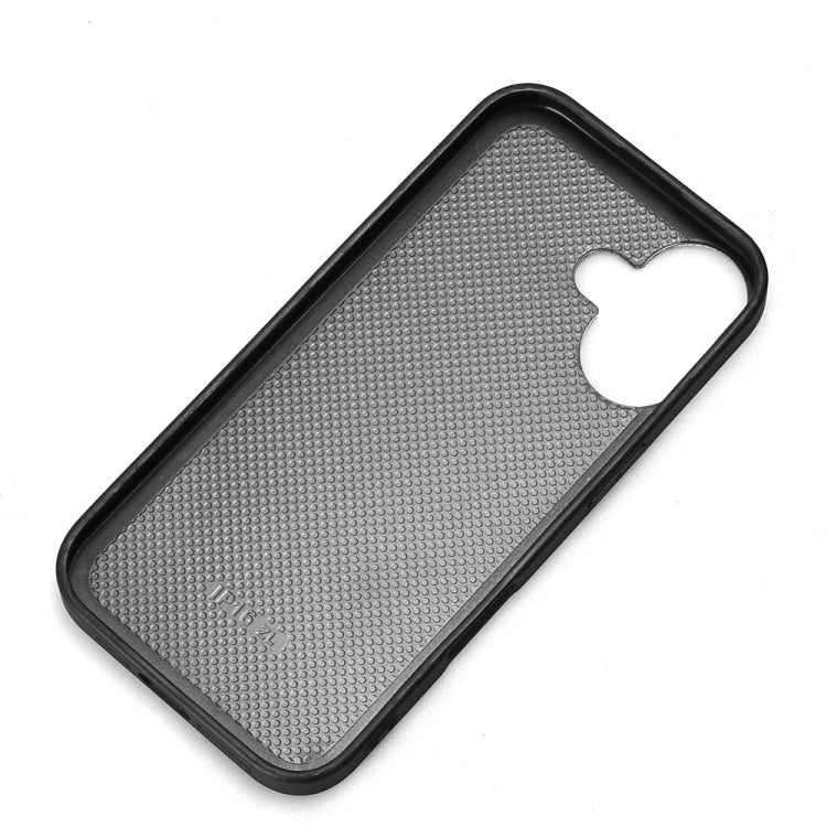 For iPhone 16 Wristband Leather Back Phone Case(Black) by buy2fix
