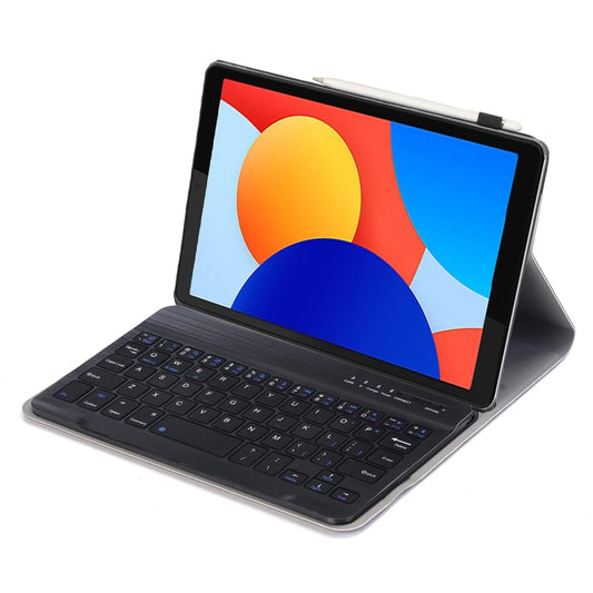 For Redmi Pad SE 8.7 A0N12 TPU Ultra-thin Detachable Bluetooth Keyboard Tablet Leather Case(Black) - For Xiaomi by buy2fix | Online Shopping UK | buy2fix