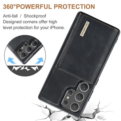For Samsung Galaxy S25 Ultra 5G DG.MING M1 Series 3-Fold Multi Card Wallet + Magnetic Phone Case(Black) - Galaxy S25 Ultra 5G Cases by DG.MING | Online Shopping UK | buy2fix