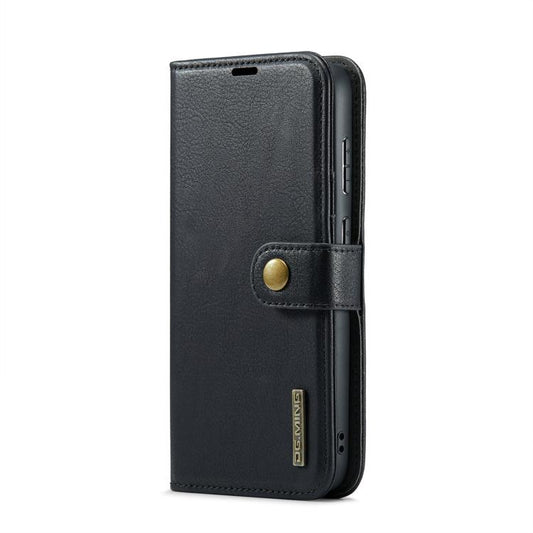 For Samsung Galaxy S25 Edge 5G DG.MING Crazy Horse Texture Detachable Magnetic Leather Case(Black) - Galaxy S25 Edge 5G Cases by DG.MING | Online Shopping UK | buy2fix