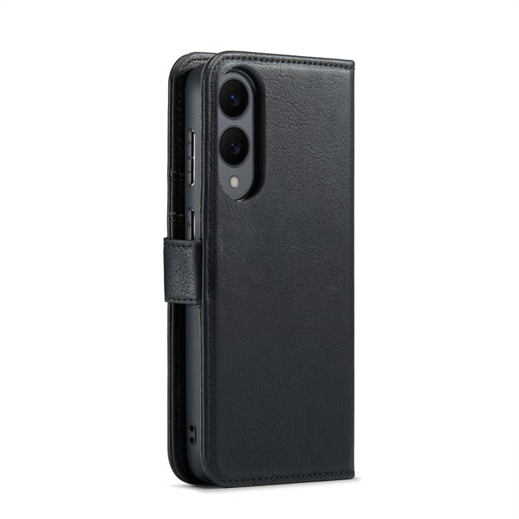 For Samsung Galaxy S25 Edge 5G DG.MING Crazy Horse Texture Detachable Magnetic Leather Case(Black) - Galaxy S25 Edge 5G Cases by DG.MING | Online Shopping UK | buy2fix