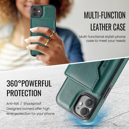 For iPhone 12 / 12 Pro MAGKING K2 Series MagSafe RFID Card Bag Detachable Phone Case(Green) - iPhone 12 / 12 Pro Cases by MAGKING | Online Shopping UK | buy2fix