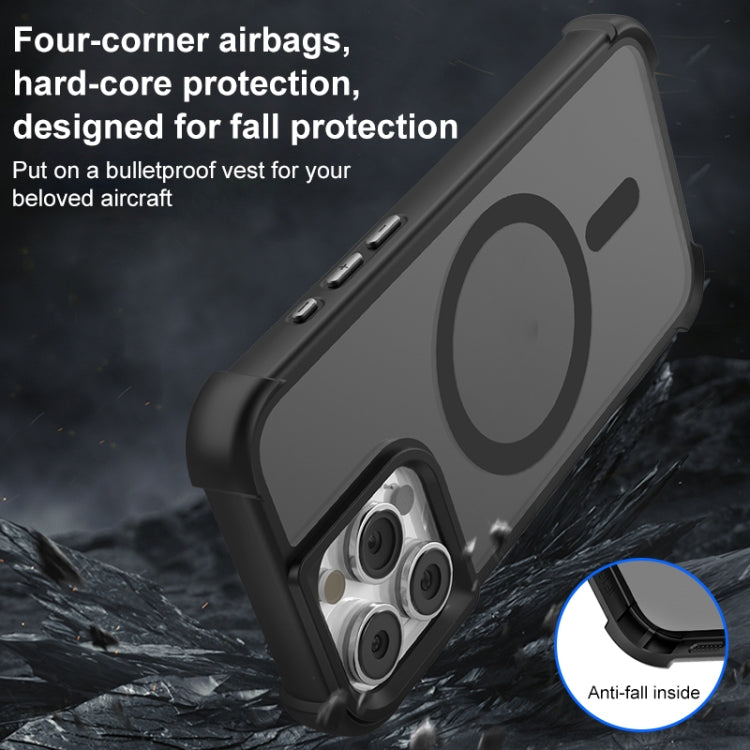 For iPhone 16 Pro Max Skin Feel MagSafe Phone Case(Black) by buy2fix