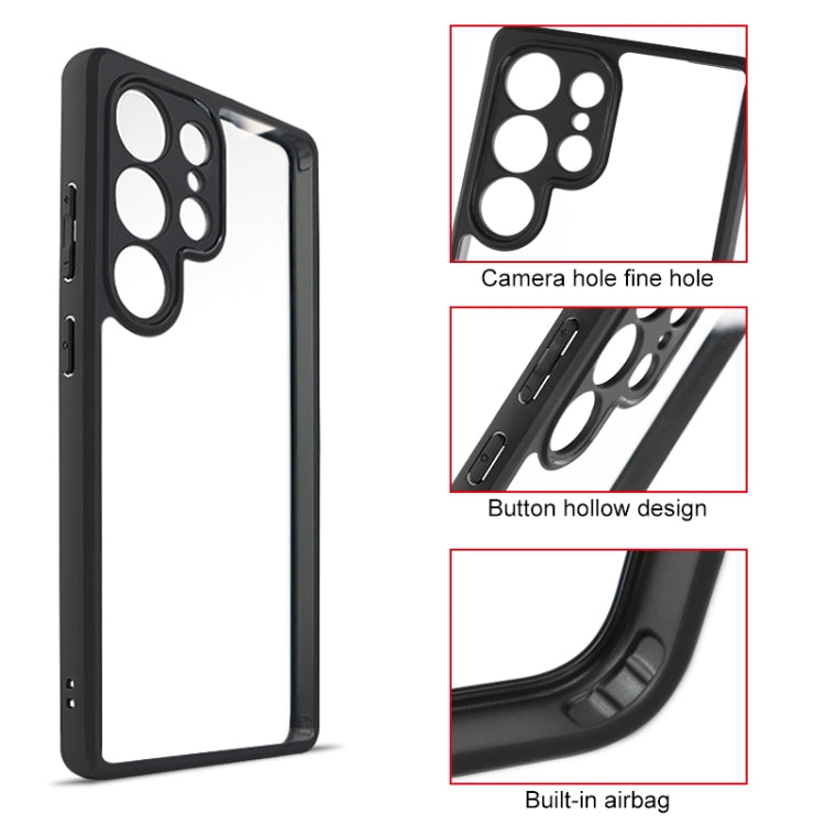 For Samsung Galaxy S25 Ultra 5G Frosted TPU + Transparent PC Phone Case by buy2fix