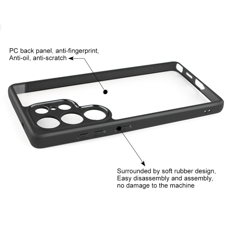 For Samsung Galaxy S25 Ultra 5G Frosted TPU + Transparent PC Phone Case by buy2fix