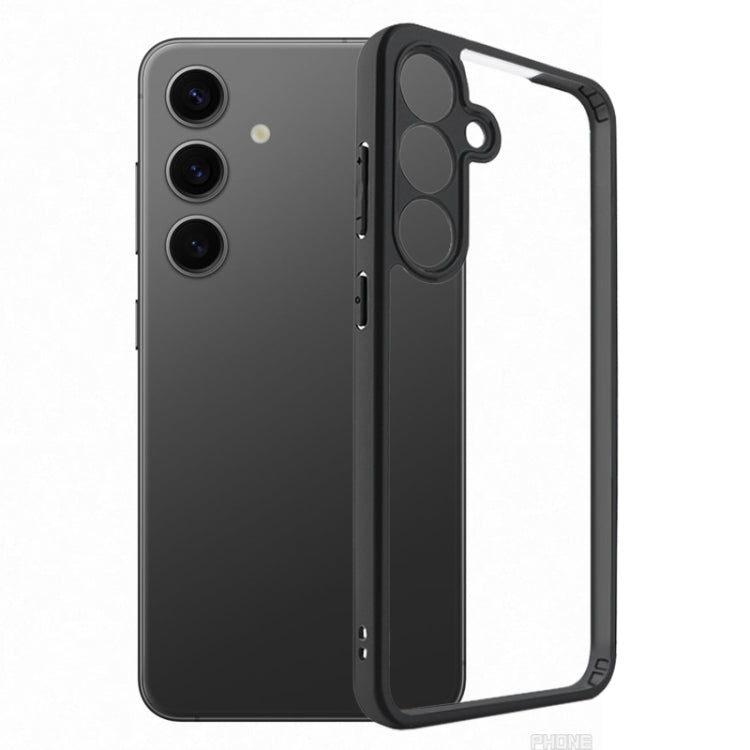 For Samsung Galaxy S25+ 5G Frosted TPU + Transparent PC Phone Case by buy2fix