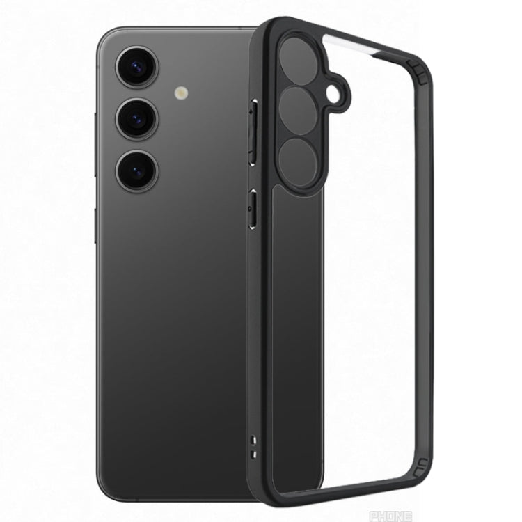 For Samsung Galaxy S25 5G Frosted TPU + Transparent PC Phone Case by buy2fix