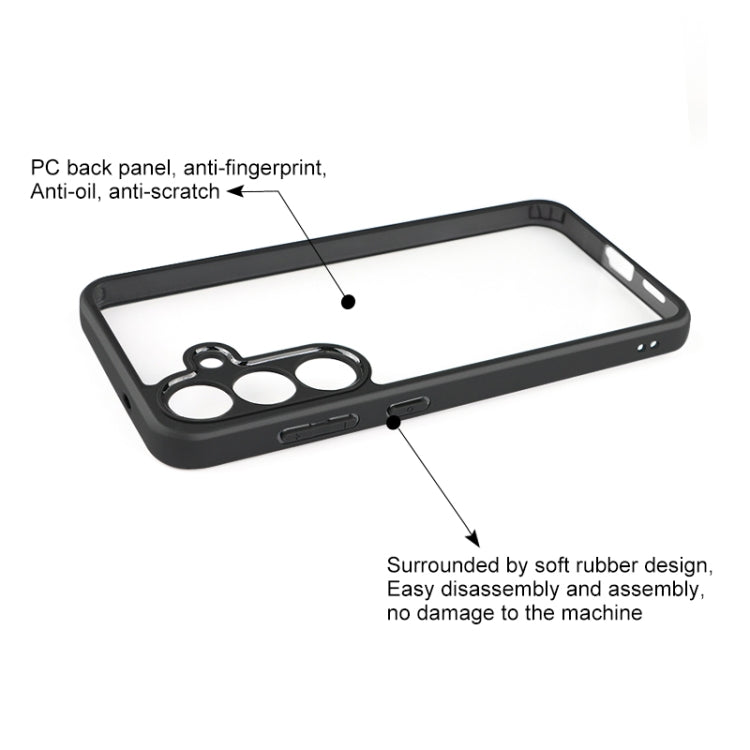 For Samsung Galaxy S25 5G Frosted TPU + Transparent PC Phone Case by buy2fix