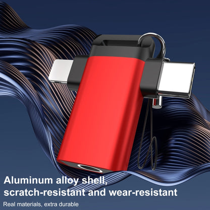 Classic Style Type-C and 8 Pin to 3.5mm Audio Adapter with Lanyard(Black) - Earphone Adapter by buy2fix | Online Shopping UK | buy2fix