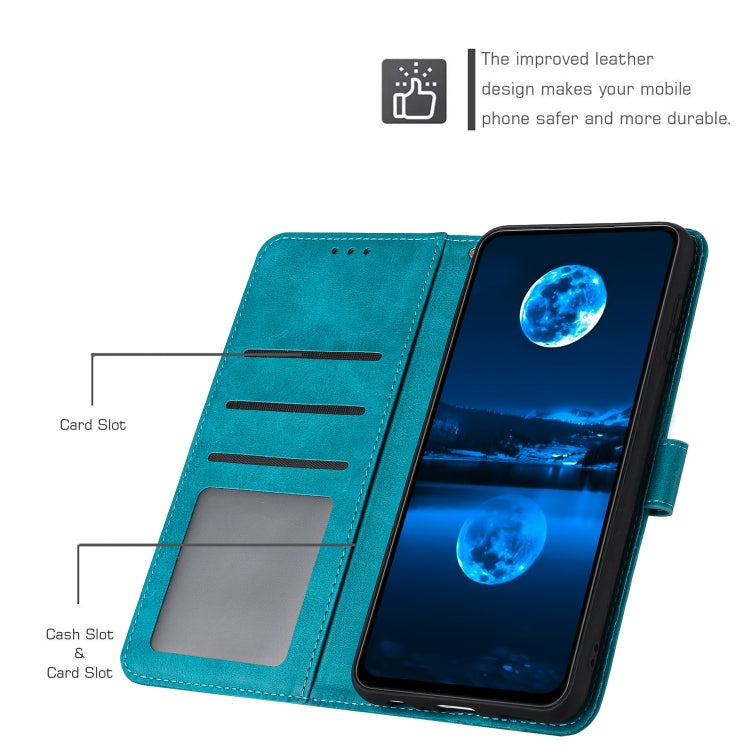 For Nothing CMF Phone 1 Solid Calf Texture Flip Leather Phone Case(Green) - Nothing Cases by buy2fix | Online Shopping UK | buy2fix