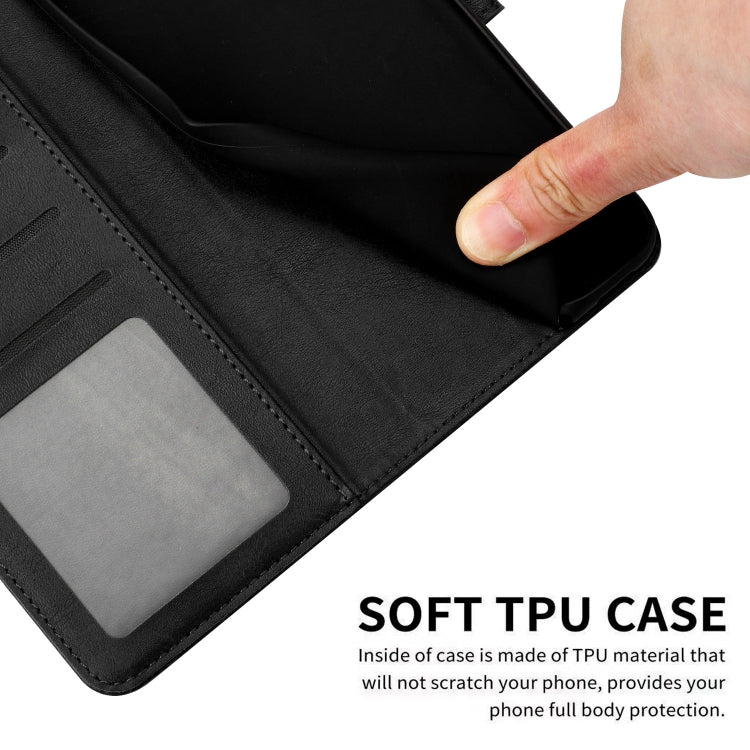 For Nothing CMF Phone 1 Solid Calf Texture Flip Leather Phone Case(Black) - Nothing Cases by buy2fix | Online Shopping UK | buy2fix