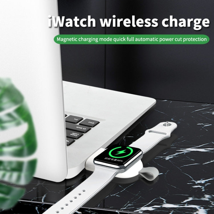 For Apple Watch Series 847 Magnetic Wireless Charger(White) - Charger / Holder by buy2fix | Online Shopping UK | buy2fix