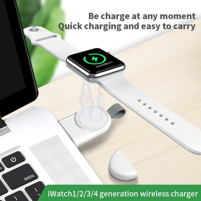 For Apple Watch Series 847 Magnetic Wireless Charger(White) - Charger / Holder by buy2fix | Online Shopping UK | buy2fix