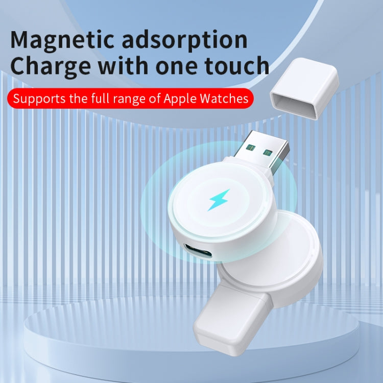 For Apple Watch Series X53 Portable Wireless Charger(Black) - Charger / Holder by buy2fix | Online Shopping UK | buy2fix