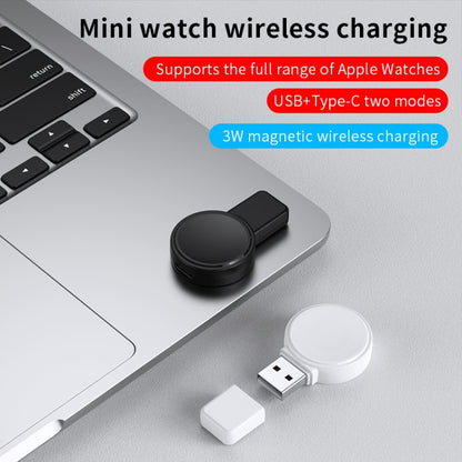 For Apple Watch Series X53 Portable Wireless Charger(Black) - Charger / Holder by buy2fix | Online Shopping UK | buy2fix