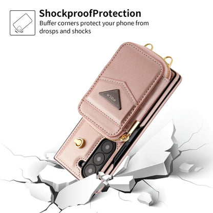 For Samsung Galaxy Z Fold6 POLA Multi-Card Slots Zipper Wallet Phone Case(Pink) - Galaxy Z Fold6 5G Cases by POLA | Online Shopping UK | buy2fix