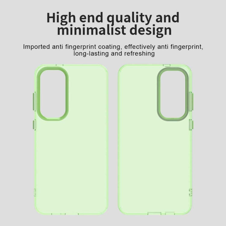 For Samsung Galaxy S25 5G Candy PC Hybrid TPU Shockproof Phone Case(Green) by buy2fix