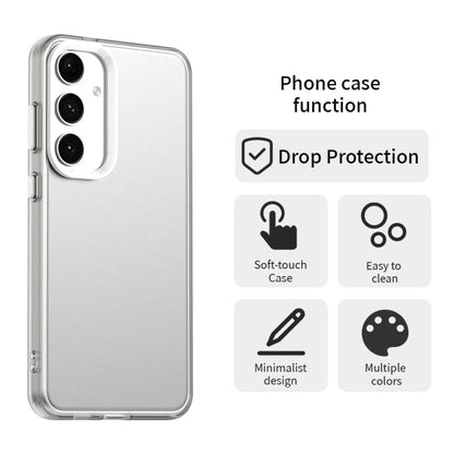 For Samsung Galaxy S25+ 5G Candy PC Hybrid TPU Shockproof Phone Case(White) by buy2fix