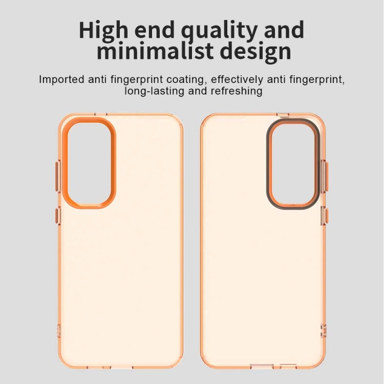 For Samsung Galaxy S25+ 5G Candy PC Hybrid TPU Shockproof Phone Case(Orange) by buy2fix