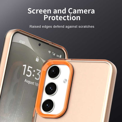For Samsung Galaxy S25+ 5G Candy PC Hybrid TPU Shockproof Phone Case(Orange) by buy2fix