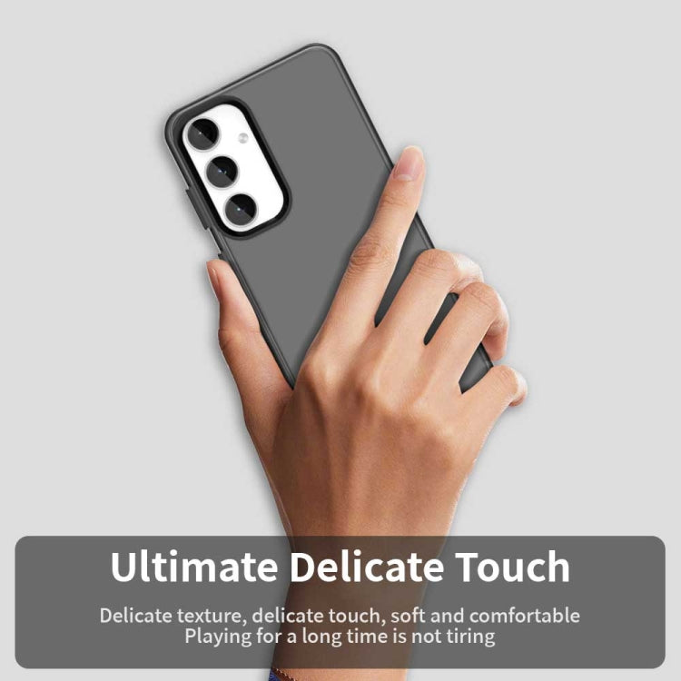 For Samsung Galaxy S25+ 5G Candy PC Hybrid TPU Shockproof Phone Case(Black) by buy2fix