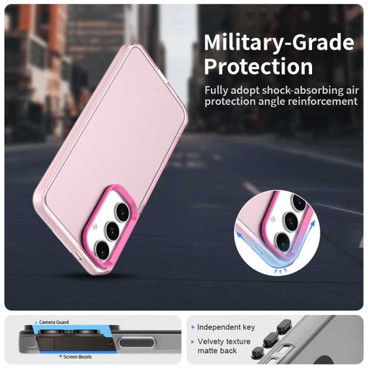 For Samsung Galaxy S25+ 5G Candy PC Hybrid TPU Shockproof Phone Case(Red) by buy2fix