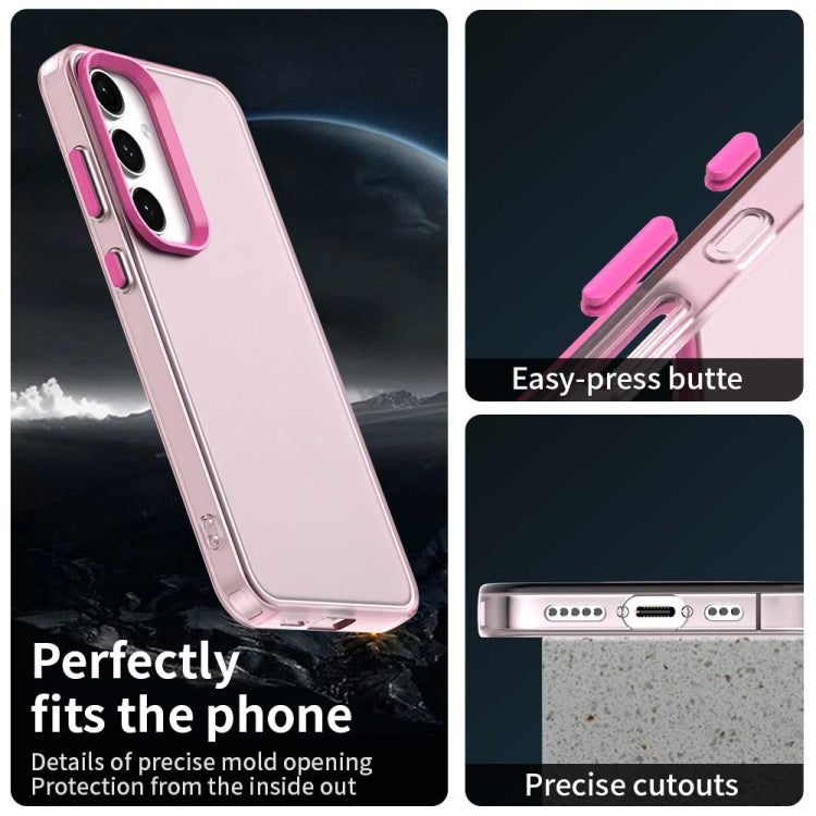 For Samsung Galaxy S25+ 5G Candy PC Hybrid TPU Shockproof Phone Case(Red) by buy2fix