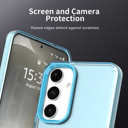 For Samsung Galaxy S25+ 5G Candy PC Hybrid TPU Shockproof Phone Case(Blue) by buy2fix