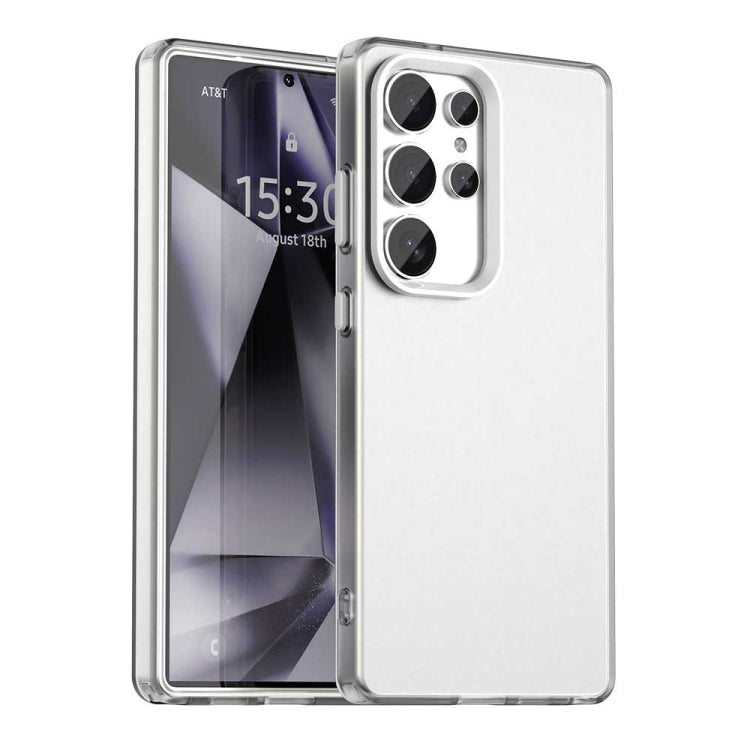 For Samsung Galaxy S25 Ultra 5G Candy PC Hybrid TPU Shockproof Phone Case(White) by buy2fix