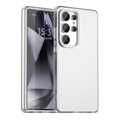 For Samsung Galaxy S25 Ultra 5G Candy PC Hybrid TPU Shockproof Phone Case(White) by buy2fix