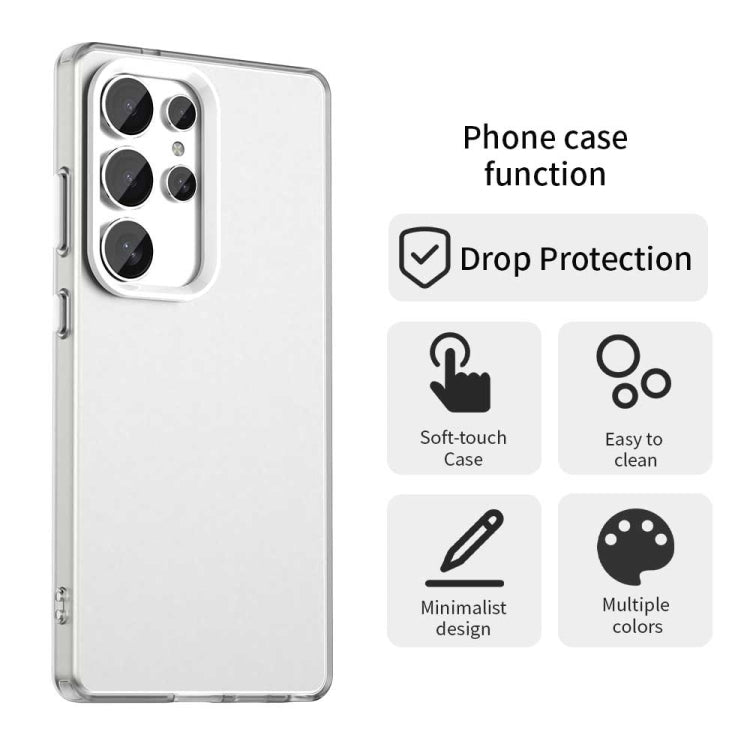 For Samsung Galaxy S25 Ultra 5G Candy PC Hybrid TPU Shockproof Phone Case(White) by buy2fix