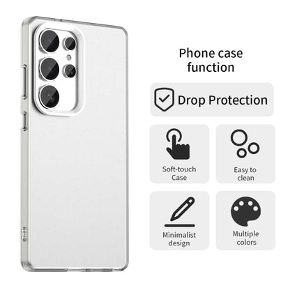 For Samsung Galaxy S25 Ultra 5G Candy PC Hybrid TPU Shockproof Phone Case(White) by buy2fix