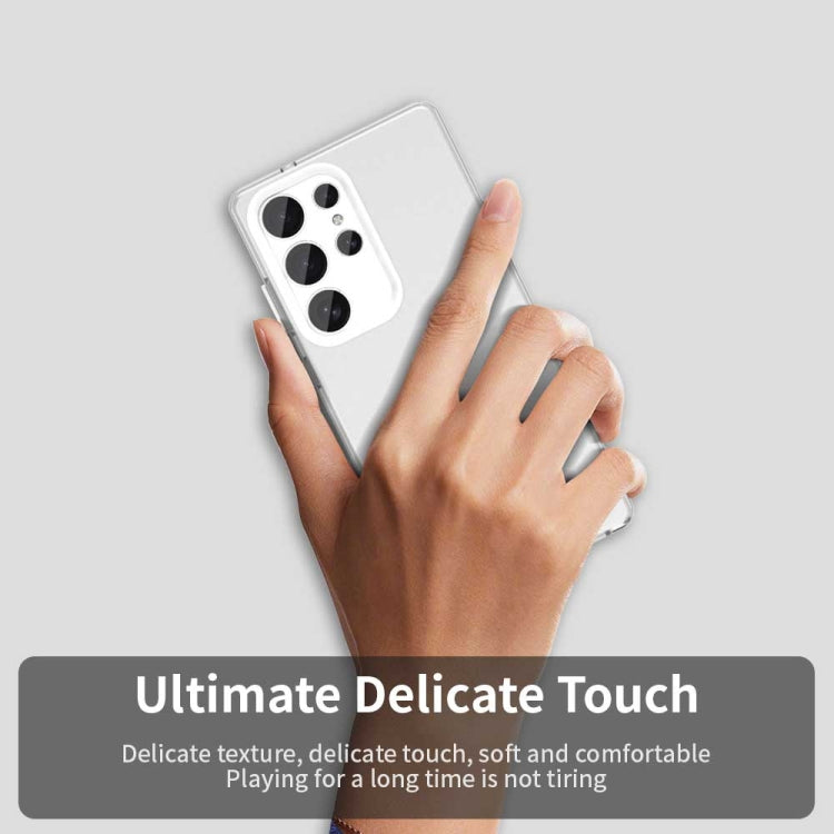 For Samsung Galaxy S25 Ultra 5G Candy PC Hybrid TPU Shockproof Phone Case(White) by buy2fix