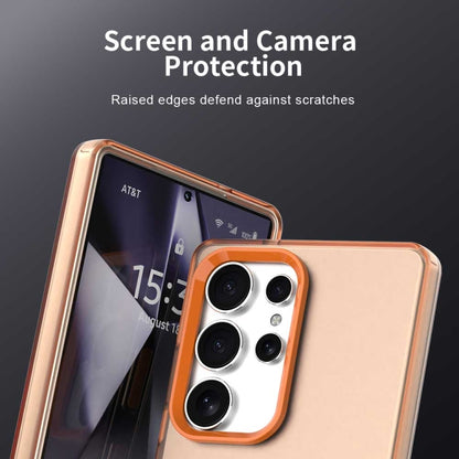 For Samsung Galaxy S25 Ultra 5G Candy PC Hybrid TPU Shockproof Phone Case(Orange) by buy2fix