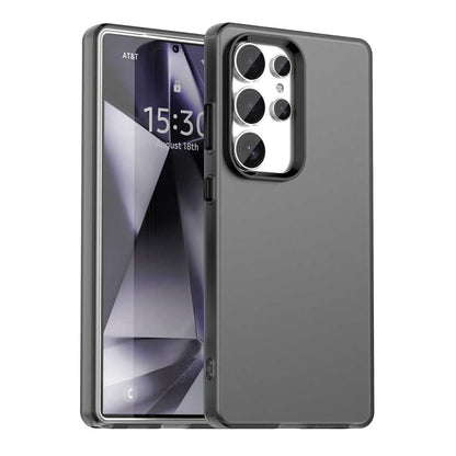 For Samsung Galaxy S25 Ultra 5G Candy PC Hybrid TPU Shockproof Phone Case(Black) by buy2fix