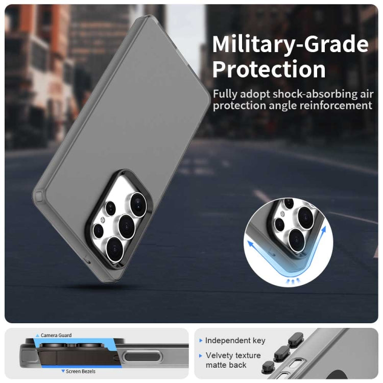 For Samsung Galaxy S25 Ultra 5G Candy PC Hybrid TPU Shockproof Phone Case(Black) by buy2fix