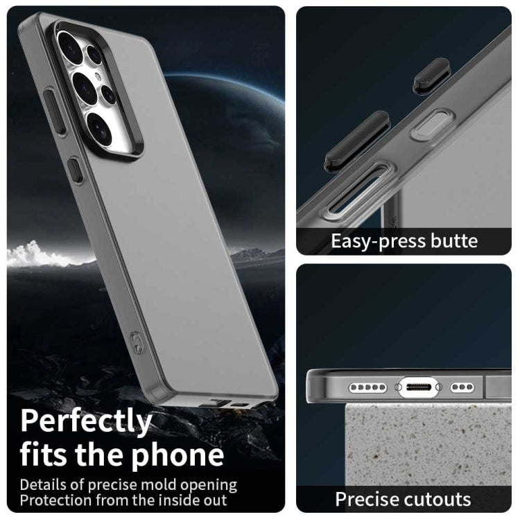 For Samsung Galaxy S25 Ultra 5G Candy PC Hybrid TPU Shockproof Phone Case(Black) by buy2fix