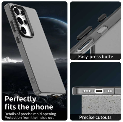 For Samsung Galaxy S25 Ultra 5G Candy PC Hybrid TPU Shockproof Phone Case(Black) by buy2fix