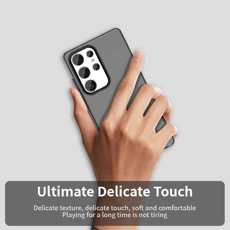 For Samsung Galaxy S25 Ultra 5G Candy PC Hybrid TPU Shockproof Phone Case(Black) by buy2fix