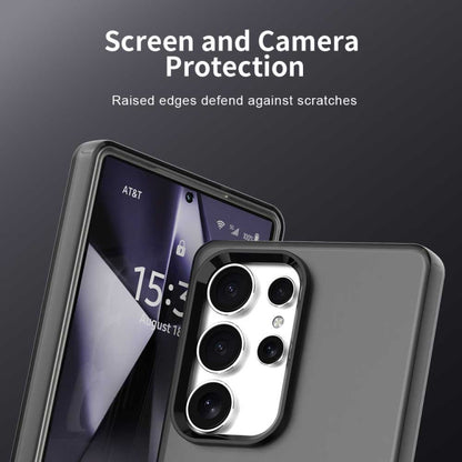 For Samsung Galaxy S25 Ultra 5G Candy PC Hybrid TPU Shockproof Phone Case(Black) by buy2fix