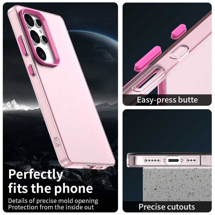 For Samsung Galaxy S25 Ultra 5G Candy PC Hybrid TPU Shockproof Phone Case(Red) by buy2fix