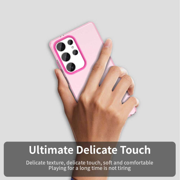 For Samsung Galaxy S25 Ultra 5G Candy PC Hybrid TPU Shockproof Phone Case(Red) by buy2fix