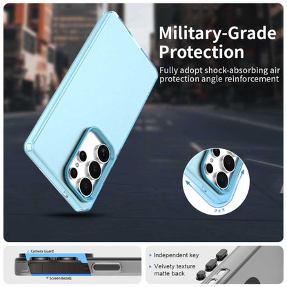 For Samsung Galaxy S25 Ultra 5G Candy PC Hybrid TPU Shockproof Phone Case(Blue) by buy2fix