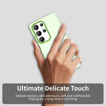For Samsung Galaxy S25 Ultra 5G Candy PC Hybrid TPU Shockproof Phone Case(Green) by buy2fix