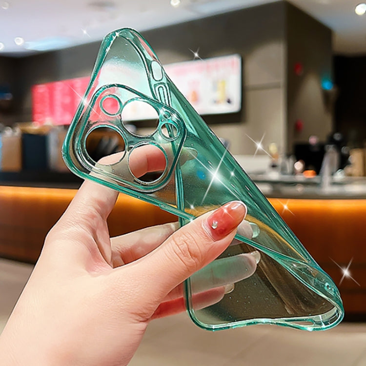 For iPhone 16 Pro Glitter Powder TPU Phone Case(Transparent Purple) by buy2fix