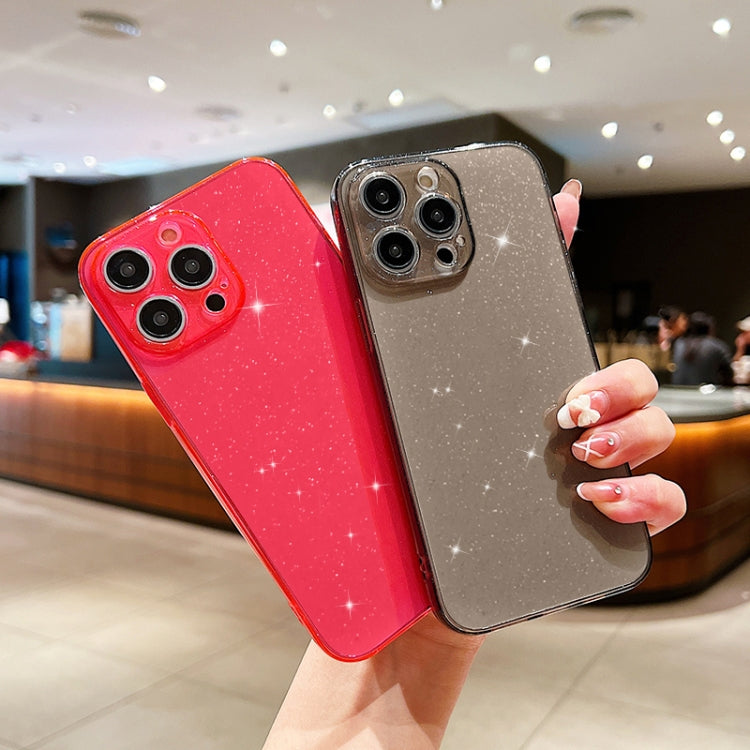 For iPhone 16 Pro Max Glitter Powder TPU Phone Case(Transparent) by buy2fix