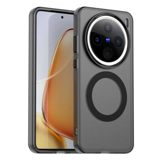 For vivo X200 Pro mini Candy Magsafe PC Hybrid TPU Phone Case(Black)