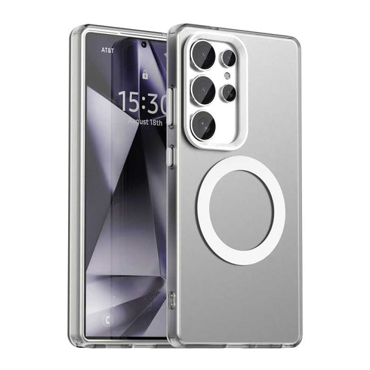 For Samsung Galaxy S25 Ultra 5G Candy Magsafe PC Hybrid TPU Phone Case(White) by buy2fix