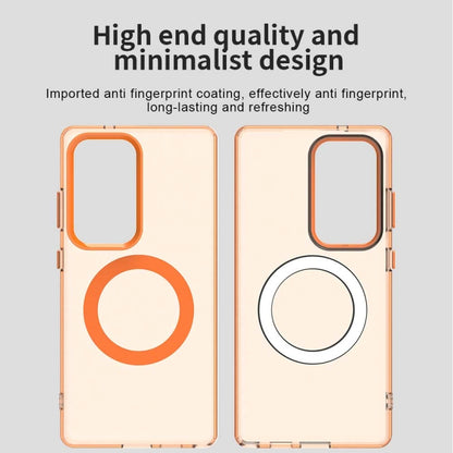 For Samsung Galaxy S25 Ultra 5G Candy Magsafe PC Hybrid TPU Phone Case(Orange) by buy2fix
